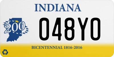 IN license plate 048YO