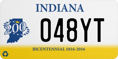 IN license plate 048YT