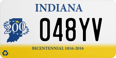 IN license plate 048YV