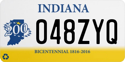 IN license plate 048ZYQ