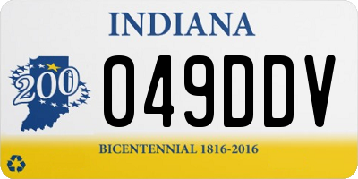 IN license plate 049DDV