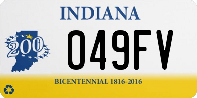 IN license plate 049FV