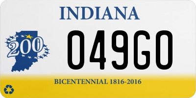 IN license plate 049GO