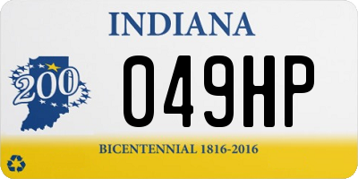 IN license plate 049HP