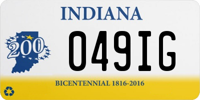 IN license plate 049IG