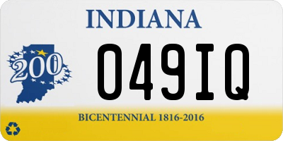 IN license plate 049IQ