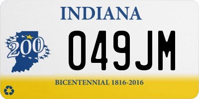 IN license plate 049JM