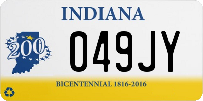 IN license plate 049JY