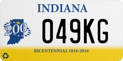 IN license plate 049KG