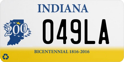 IN license plate 049LA