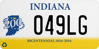 IN license plate 049LG