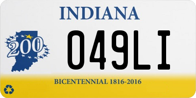 IN license plate 049LI