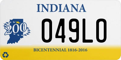 IN license plate 049LO