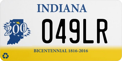 IN license plate 049LR