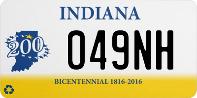 IN license plate 049NH