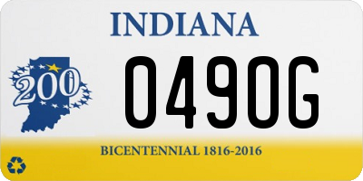 IN license plate 049OG