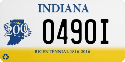 IN license plate 049OI