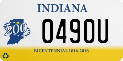 IN license plate 049OU