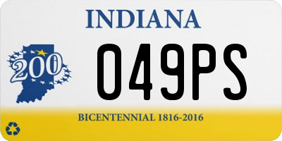 IN license plate 049PS