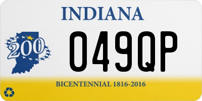 IN license plate 049QP