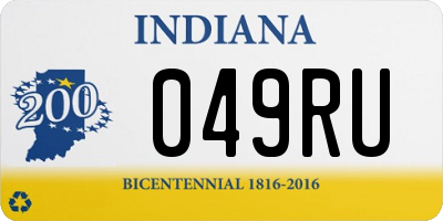 IN license plate 049RU