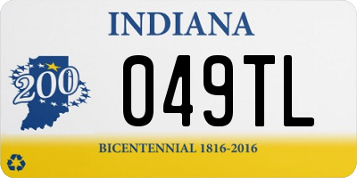 IN license plate 049TL