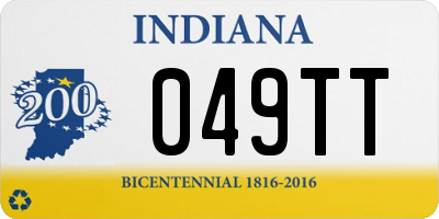 IN license plate 049TT