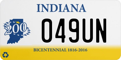 IN license plate 049UN