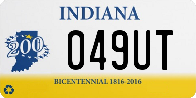 IN license plate 049UT