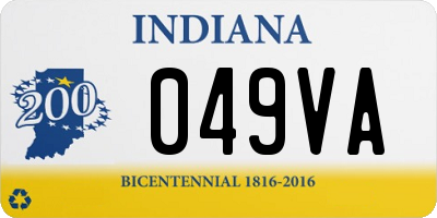 IN license plate 049VA