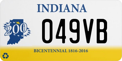 IN license plate 049VB