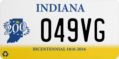 IN license plate 049VG