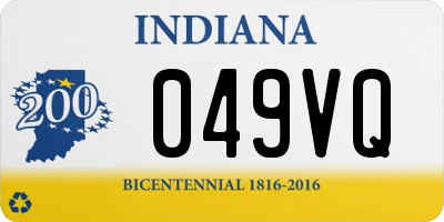 IN license plate 049VQ