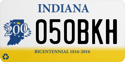 IN license plate 050BKH