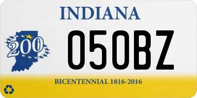 IN license plate 050BZ