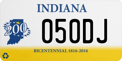 IN license plate 050DJ