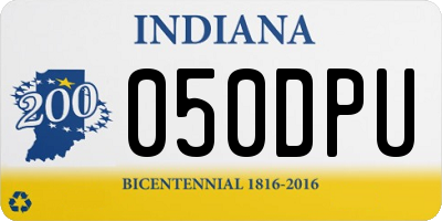 IN license plate 050DPU