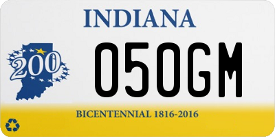 IN license plate 050GM