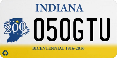 IN license plate 050GTU