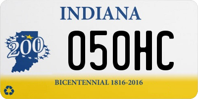 IN license plate 050HC