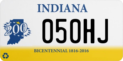 IN license plate 050HJ