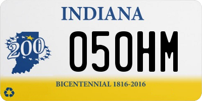 IN license plate 050HM