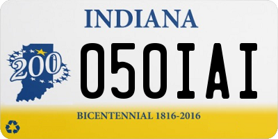 IN license plate 050IAI