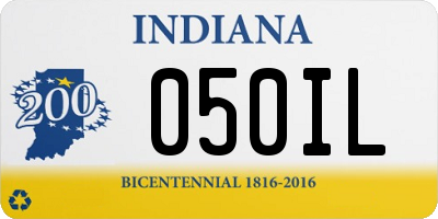 IN license plate 050IL