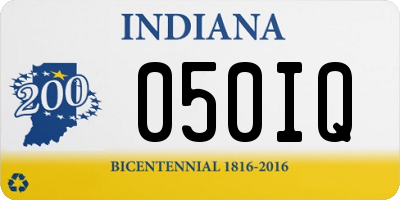 IN license plate 050IQ