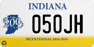 IN license plate 050JH