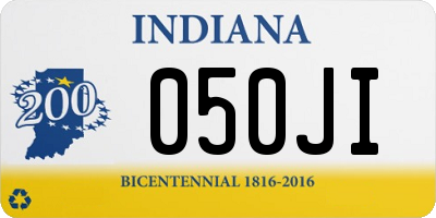 IN license plate 050JI