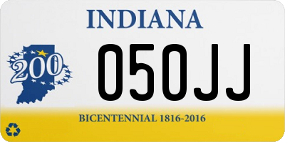IN license plate 050JJ