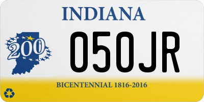 IN license plate 050JR