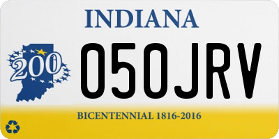 IN license plate 050JRV